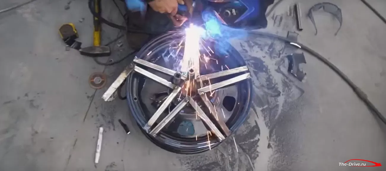 Создание диска реплики AMG своими руками на основе стального диска