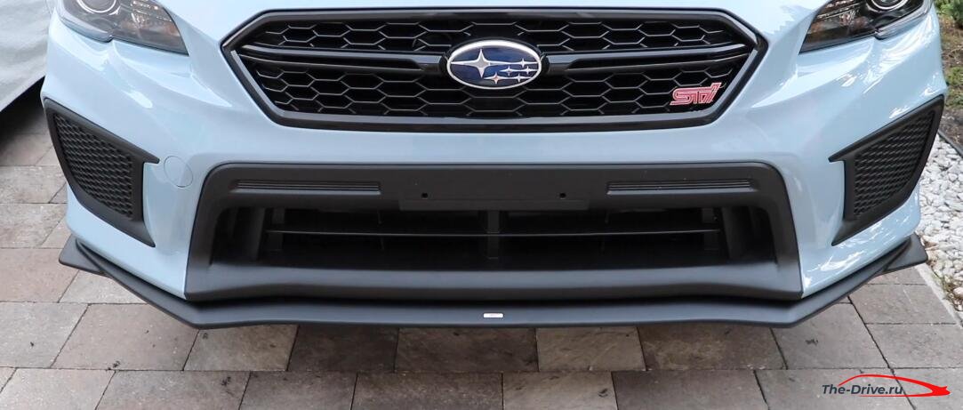 Subaru STI Series 2019 года. Установка передней губы STI